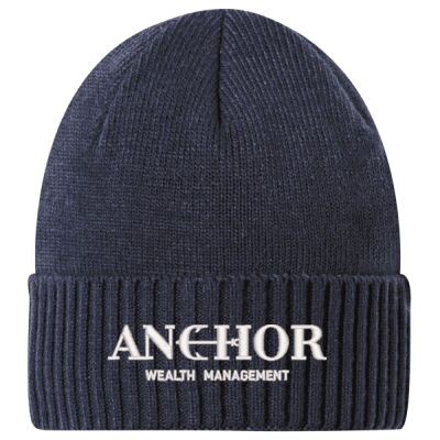 Anchor Wealth Management - Rib Knit Cuff Beanie Thumbnail