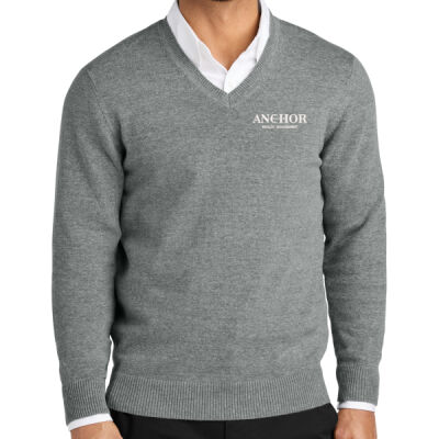Anchor Wealth Management - Easy Care V Neck Sweater Thumbnail