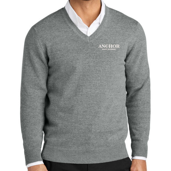 Anchor Wealth Management - Easy Care V Neck Sweater Thumbnail