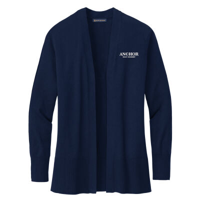 Anchor Wealth Management - Women's Cotton Stretch Long Cardigan Sweater Thumbnail