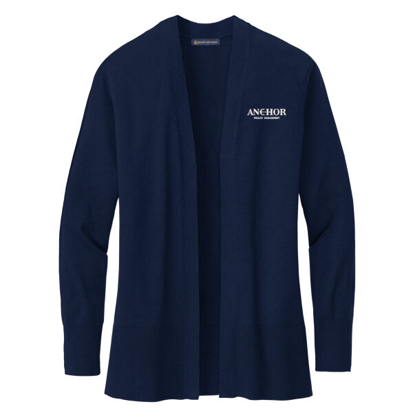 Anchor Wealth Management - Women's Cotton Stretch Long Cardigan Sweater Thumbnail