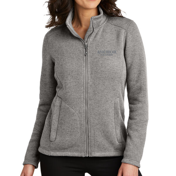 Anchor Wealth Management - Women's Arc Sweater Fleece Jacket Thumbnail