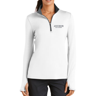 Anchor Wealth Management - Women's Dri FIT Stretch 1/2 Zip Cover Up Thumbnail
