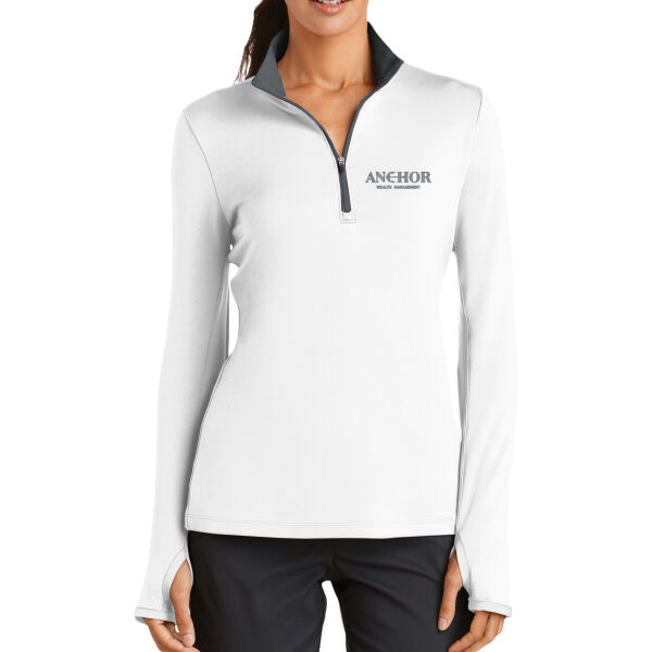 Anchor Wealth Management - Women's Dri FIT Stretch 1/2 Zip Cover Up Thumbnail